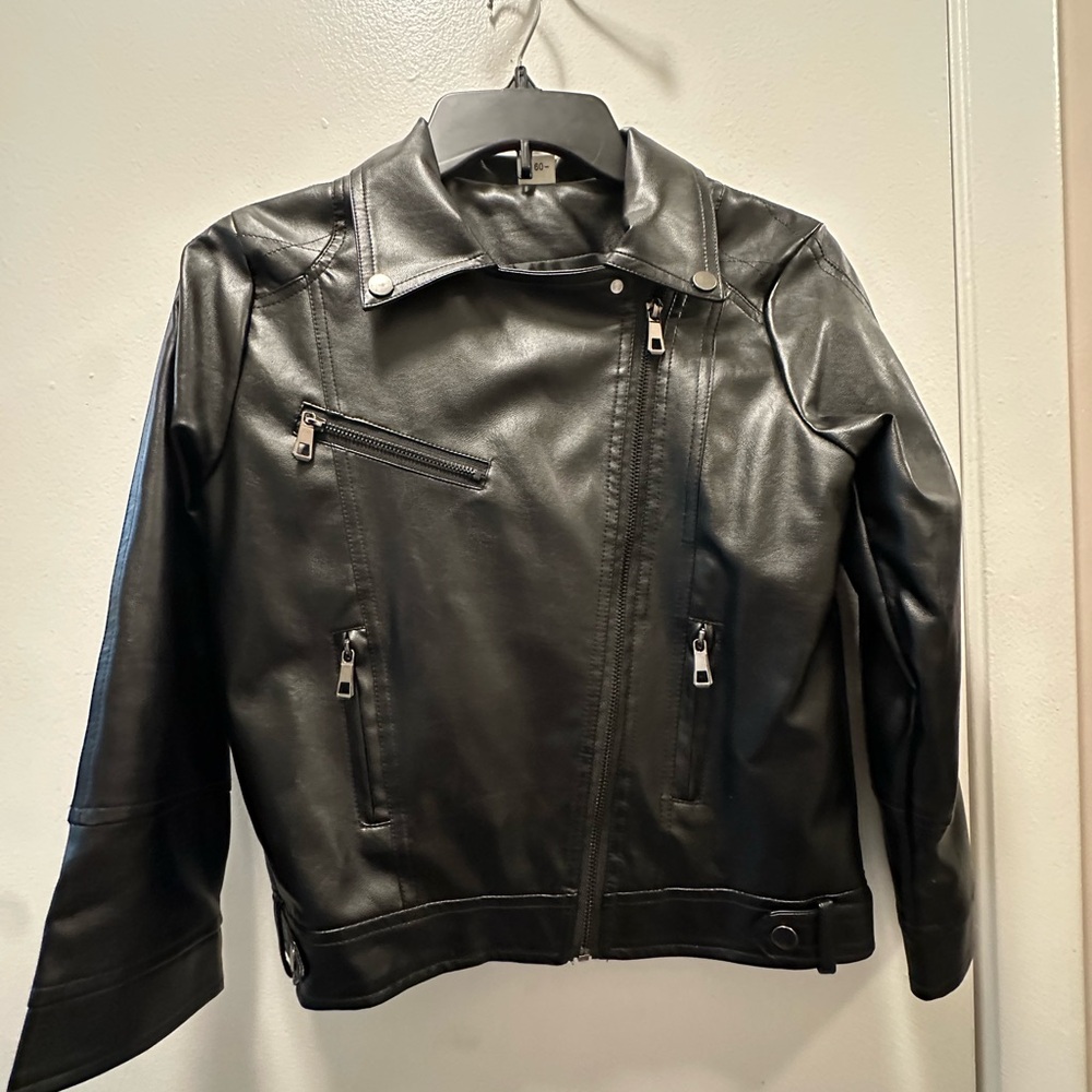Black Faux Leather Jacket